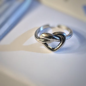 Knotted Heart Purity Ring Kit -Adjustable