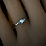 Dainty Zircon Flower Ring Purity Kit