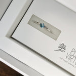 Dainty Light Blue Crystal  Ring Purity Kit